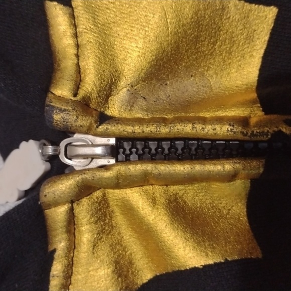 Disney 1928 Black & Gold Zip Front Sweatshirt Jacket xl - Picture 6 of 13